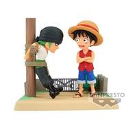 BANPRESTO ONE PIECE STORIE DI TROCHI (LUFFY & RORONOA ZORO) FIGURE PVC BANDAI