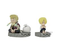 Banpresto Sanji & Zeff World Collectable Stories One Piece Figure 6 Cm Beige