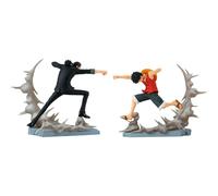 BANPRESTO Senkou Zekkei one piece Monkey D Luffy Rob Lucci Figura Set Di 2 Japan