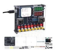 BANRIA Kit di saldatura Binary Logic Gate | Pratica di saldatura, cancelli logici, conversione da decimale a binaria, modalità di sfida interattiva e riferimento alla