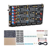 BANRIA Kit di saldatura per circuiti logici fai da te - Kit di apprendimento per cancello logico di base con simulazione LED interattiva, kit di pratica di saldatura elettronica per studenti delle
