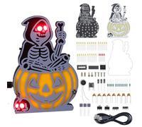 Banria, kit elettronico fai da te, con 5 effetti di luce e suono, progetto educativo con istruzioni in tedesco per hobby, pratica e decorazione di Halloween