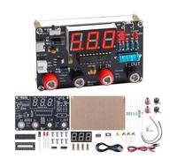 BANRIA Kit fai da te con voltmetro digitale e amperometro, misuratore di corrente continua con display a LED, cavi di prova, kit elettronico a doppia potenza, progetto di apprendimento STEM per