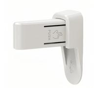 BANSHAN Serratura a leva per porta a prova di bambino, facile da installare e senza bisogno di attrezzi o trapano, resistente a bambini e animali domestici (bianco puro)