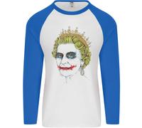 Bansky Il Regina Posa come Il Joker Uomo L/S Baseball T-Shirt