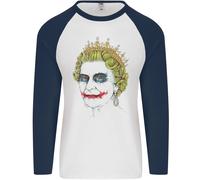 Bansky Il Regina Posa come Il Joker Uomo L/S Baseball T-Shirt