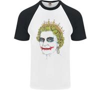 Bansky Il Regina Posa come Il Joker Uomo S/S Baseball T-Shirt