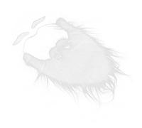 Banta barba e set di sopracciglia, barba finta lunga bianca con elastico regolabile per costume festa di Natale 10.2x8.7x0.4 pollch