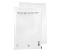 Bantex Set di 100 buste imbottite H8 (290 x 370 mm) 18/H, con chiusura adesiva, colore bianco