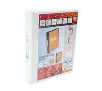Bantex Vision 2-Ring Binder A4 25mm White 100080889 - NUOVO