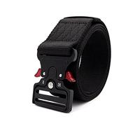 Bantopgong 3,8cm/5cm di larghezza Cinture in nylon militare tattico militare in vita a sgancio rapido Fibbia in metallo resistente, 145cm