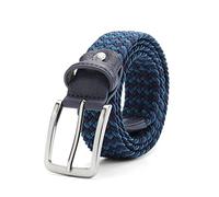 Bantopgong Cintura elastica da uomo Cintura elastica da donna a righe per cintura intrecciata a maglia Cintura intrecciata in nylon da 95cm - 160cm, 140cm
