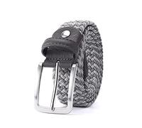 Bantopgong Cintura elastica da uomo Cintura elastica da donna a righe per cintura intrecciata a maglia Cintura intrecciata in nylon da 95cm - 160cm, 130cm