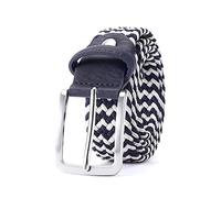 Bantopgong Cintura elastica da uomo Cintura elastica da donna a righe per cintura intrecciata a maglia Cintura intrecciata in nylon da 95cm - 160cm, 120cm