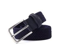 Bantopgong Cintura elastica da uomo Cintura elastica da donna a righe per cintura intrecciata a maglia Cintura intrecciata in nylon da 95cm - 160cm, 140cm