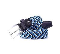 Bantopgong Cintura intrecciata in nylon da uomo Cintura casual elastica Cintura jeans Cintura intrecciata mista elastica a quattro colori, 100cm