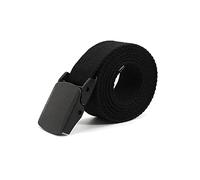 Bantopgong Cintura tattica in nylon colorato Larghezza 3,2cm Accessori per abbigliamento Cintura intrecciata in tela Cintura decorativa per abbigliamento, Nero, 120cm