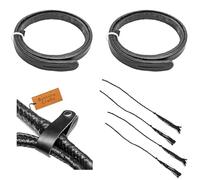 Bantoro Crafts Bullwhip Fall e Bullwhip Cracker/Whip Popper - Porta Vita in Pelle - Kit di Riparazione Frusta (Nero) Loud Whip Cracker