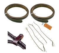 Bantoro Crafts Frusta Fall e Cracker di Frusta/Whip Popper -Kit di Riparazione Frusta (Marrone) Forte schiocco di Frusta