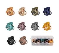 Bantre 10 Pcs Mollettoni Capelli, Antiscivolo Resistente Pinze Capelli, Fermaglio Capelli ad Artiglio, per Le Donne con Apelli Folti e Sottili