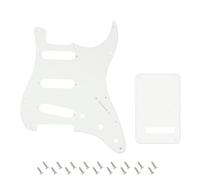 Banworks 1 strato Strat SSS Battipenna 11 fori Battipenna Piastra antigraffio con piastra posteriore Tremolo Tremolo Cover Set a 6 fori per USA/Mexican Modern Style Standard Stratocaster ST JT/HB-08