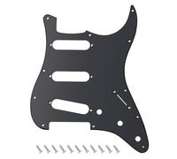 Banworks 1 strato Strat SSS Pickguard 11 fori per chitarra elettrica Battipenna Piastra antigraffio per USA/Mexican Modern Style Standard Stratocaster ST JT/HB-01 Nero opaco