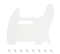 Banworks 1 strato Tele Pickguard 8 fori per chitarra elettrica Pickguard Piastra antigraffio per USA/Mexican Modern Style Standard Tele Telecaster JT/HB-03 Bianco