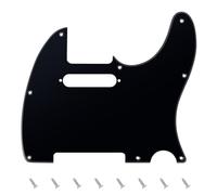 Banworks 1 strato Tele Pickguard 8 fori per chitarra elettrica Pickguard Piastra antigraffio per USA/Mexican Modern Style Standard Tele Telecaster JT/HB-03 Nero lucido