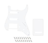 Banworks 1Ply Strat HSS Battipenna 11 fori SSH Battipenna Piastra antigraffio con piastra posteriore Tremolo Tremolo Cover Set a 6 fori per USA/Mexican Modern Style Standard Stratocaster ST JT/HB-09
