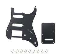 Banworks 1Ply Strat HSS Battipenna 11 fori SSH Battipenna Piastra antigraffio con piastra posteriore Tremolo Tremolo Cover Set a 6 fori per USA/Mexican Modern Style Standard Stratocaster ST JT/HB-09
