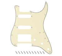 Banworks 3 strati Strat HSS Battipenna per chitarra elettrica a 11 fori SSH Piastra antigraffio per USA/Mexican Modern Style Standard Stratocaster ST JT/HB-02 Crema