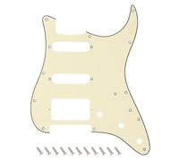 Banworks 3 strati Strat HSS Battipenna per chitarra elettrica a 11 fori SSH Piastra antigraffio per USA/Mexican Modern Style Standard Stratocaster ST JT/HB-02 Crema