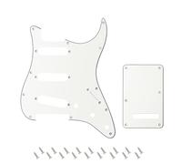 Banworks 3 strati Strat SSS Battipenna 11 fori Battipenna Piastra antigraffio con piastra posteriore Tremolo Tremolo Cover Set a 6 fori per USA/Mexican Modern Style Standard Stratocaster ST JT/HB-08
