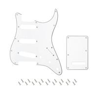 Banworks 3 strati Strat SSS Battipenna 11 fori Battipenna Piastra antigraffio con piastra posteriore Tremolo Tremolo Cover Set a 6 fori per USA/Mexican Modern Style Standard Stratocaster ST JT/HB-08