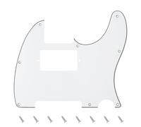 Banworks 3 strati Tele HS/HH Battipenna per chitarra elettrica a 8 fori Piastra antigraffio per USA/Messico Stile moderno Standard Tele Telecaster JT/HB-04 Bianco