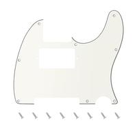 Banworks 3 strati Tele HS/HH Battipenna per chitarra elettrica a 8 fori Piastra antigraffio per USA/Messico Stile moderno Standard Tele Telecaster JT/HB-04 Bianco vintage