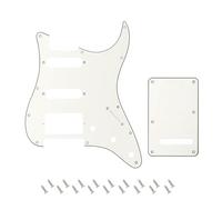Banworks 3Ply Strat HSS Battipenna 11 fori SSH Battipenna Piastra antigraffio con piastra posteriore Tremolo Tremolo Cover Set a 6 fori per USA/Mexican Modern Style Standard Stratocaster ST JT/HB-09