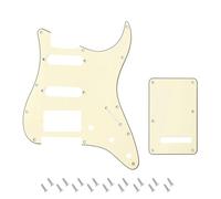 Banworks 3Ply Strat HSS Battipenna 11 fori SSH Battipenna Piastra antigraffio con piastra posteriore Tremolo Tremolo Cover Set a 6 fori per USA/Mexican Modern Style Standard Stratocaster ST JT/HB-09