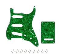 Banworks 4 strati Strat SSS Battipenna 11 fori Battipenna Piastra antigraffio con piastra posteriore Tremolo Tremolo Cover Set a 6 fori per USA/Mexican Modern Style Standard Stratocaster ST JT/HB-08