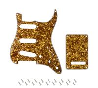 Banworks 4 strati Strat SSS Battipenna 11 fori Battipenna Piastra antigraffio con piastra posteriore Tremolo Tremolo Cover Set a 6 fori per USA/Mexican Modern Style Standard Stratocaster ST JT/HB-08