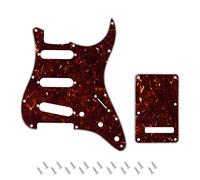 Banworks 4 strati Strat SSS Battipenna Battipenna a 11 fori Piastra antigraffio con posteriore Tremolo a 6 fori Set di coperture per tremolo per USA/Mexican Modern Style Standard Strat ST JT/HB-08