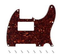 Banworks 4 strati Tele HS/HH Battipenna per chitarra elettrica a 8 fori Piastra antigraffio per USA/Mexican Modern Style Standard Tele Telecaster JT/HB-04 Tartaruga marrone scuro
