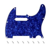 Banworks 4 strati Tele Pickguard 8 fori per chitarra elettrica Pickguard Scratch Plate per USA/Mexican Modern Style Standard Tele Telecaster JT/HB-03 Blue Pearl