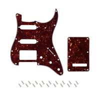 Banworks 4Ply Strat HSS Battipenna 11 fori Battipenna Piastra antigraffio con piastra posteriore Tremolo Tremolo Cover Set a 6 fori per USA/Mexican Modern Style Standard Stratocaster ST JT/HB-09