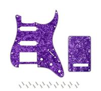 Banworks 4Ply Strat HSS Battipenna 11 fori SSH Battipenna Piastra antigraffio con piastra posteriore Tremolo Cover Set a 6 fori per USA/Mexican Modern Style Standard Stratocaster ST JT/HB-09