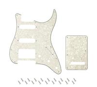 Banworks 4Ply Strat HSS Battipenna 11 fori SSH Battipenna Piastra antigraffio con piastra posteriore Tremolo Tremolo Cover Set a 6 fori per USA/Mexican Modern Style Standard Stratocaster ST JT/HB-09