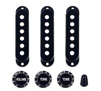 Banworks 50/50/52 mm SSS Single Coil Pickup Covers 18-Spline 2T1V Manopole di controllo per chitarra a 3 vie 5way Set di punte per interruttore a levetta per Squier Stratocaster Strat ST chitarre