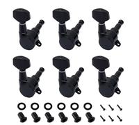 Banworks 6-In-Line Guitar Locking String Tuning Pegs 18:1 Ratio Sealed Guitar Tuning Keys Machines con 45 Degree Fixing Tag per Strat ST Tele Electric Guitar Confezione da 6 JT/ZSJXQ-01 Nero