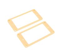 Banworks Anelli Humbucker in plastica con parte superiore inclinata e fondo piatto per pickup humbucker, 3 x 4,3 mm, per chitarre elettriche Les Paul LP, confezione da 2 pezzi, colore: crema