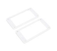 Banworks Anelli Humbucker in plastica obliqua con fondo piatto per pickup humbucker, 4,5 x 6 mm, per chitarre elettriche Les Paul LP, confezione da 2, colore: bianco